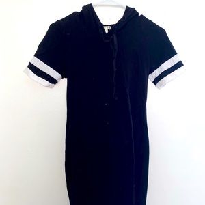 Black Dress with hoodie